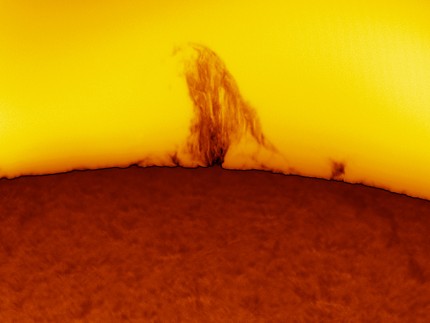 Structure in a Solar Prominence